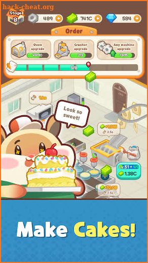 Idle Cake Tycoon - Hamster Bakery Simulator screenshot