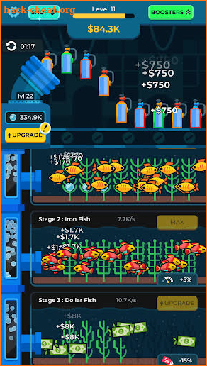 Idle Fish Aquarium screenshot