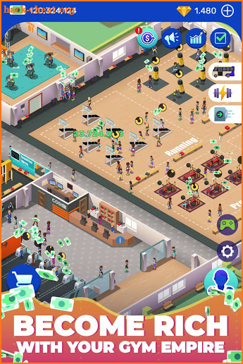 Idle Fitness Gym Tycoon - Workout Simulator Game screenshot