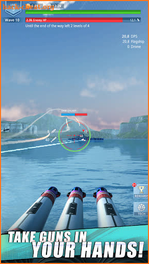 Idle Fleet: Warship Shooter screenshot