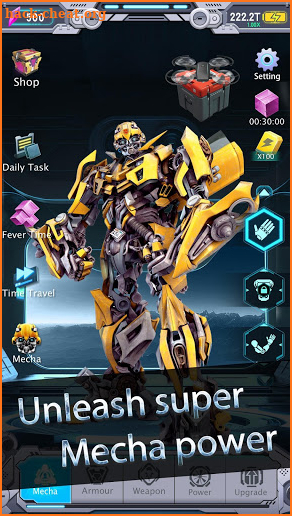 Idle Mecha - Build Your Own Super Hero! screenshot