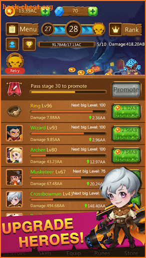 Idle Monster Defense -RPG Game screenshot