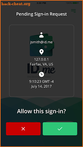 ID.me Wallet screenshot