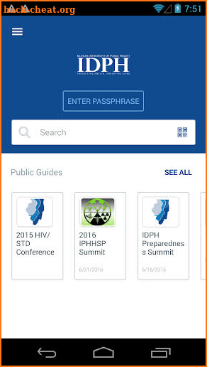 IDPH screenshot