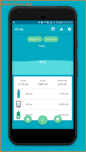 iDrink - Water Intake Reminder/Tracker screenshot