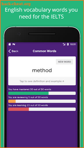 IELTS Exam Preparation: Vocabulary Flashcards screenshot