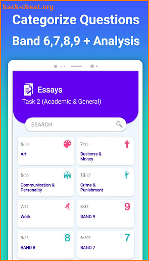 IELTS® Writing : Academic & General Essays & Words screenshot