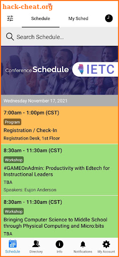 IETC 2021 screenshot