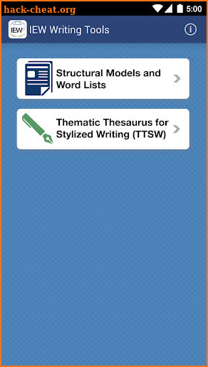 IEW Writing Tools screenshot