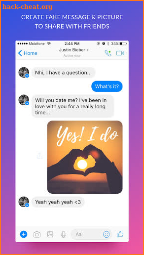 iFake: Funny Messages Creator screenshot