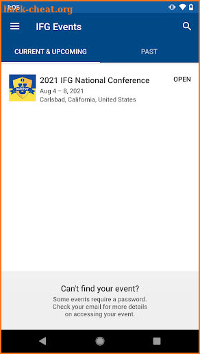 IFG Events screenshot