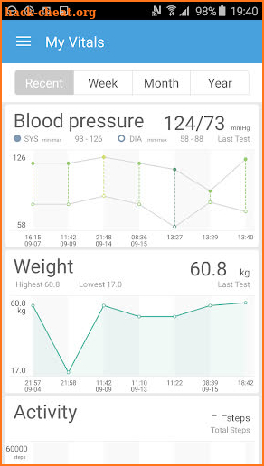 iHealth MyVitals screenshot