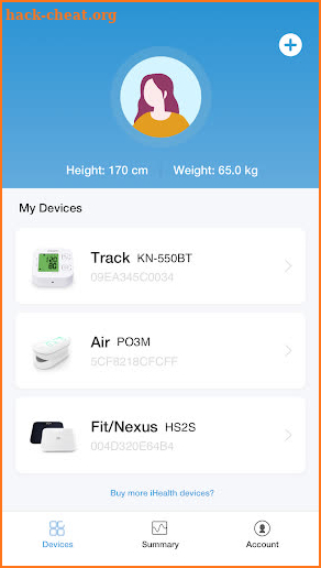 iHealth MyVitals screenshot