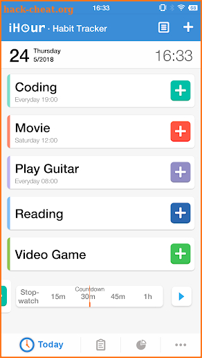 iHour - Habit & Skill Tracker screenshot