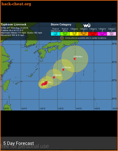 iHurricane Track & Outlook screenshot