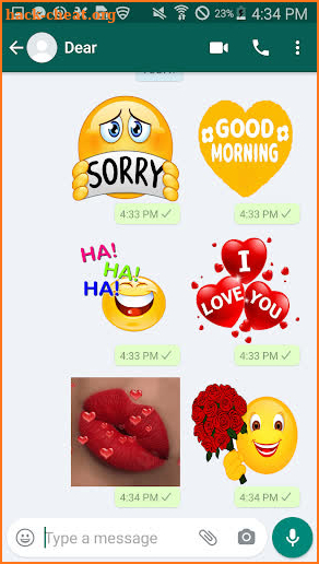 IKiss Love Stickers - Free WaAppStickers screenshot