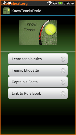 iKnowTennis! screenshot