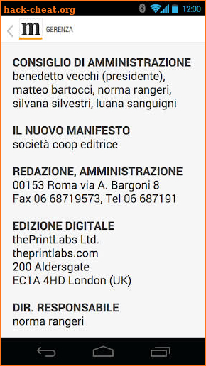 il manifesto screenshot