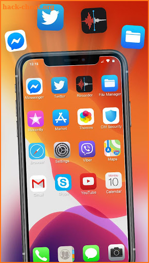 iLauncher Phone 11 Max Pro OS 13 Theme Wallpaper screenshot