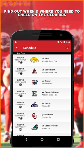 Illinois State Redbirds screenshot