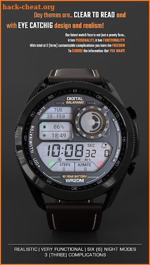 Illuminator Digital Watch face screenshot