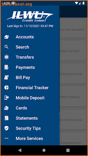 ILWU Credit Union screenshot