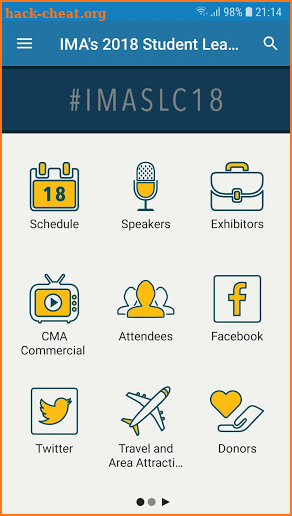 IMA Conferences screenshot