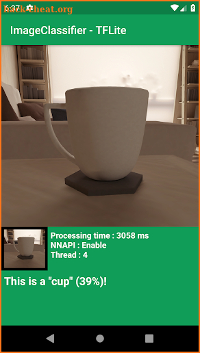Image Classifier - TFLite screenshot