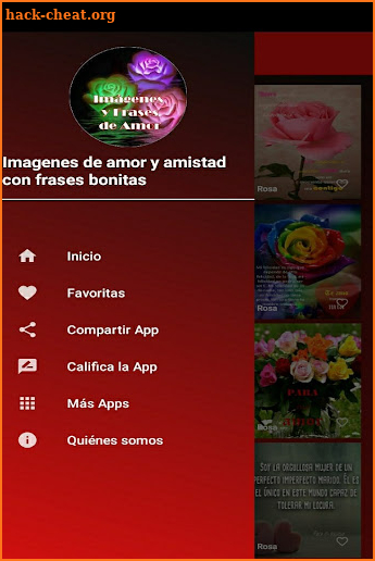 Imágenes y frases de amor screenshot