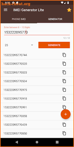 IMEI Generator Lite screenshot