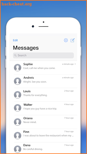 iMessenger SMS for iPhone X with Theme 2018 screenshot