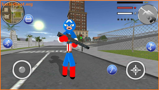 Immortal Us Capitain Stickman Rope Hero Crime screenshot