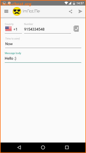 🔥 ImNot.Me Anonymous texting screenshot