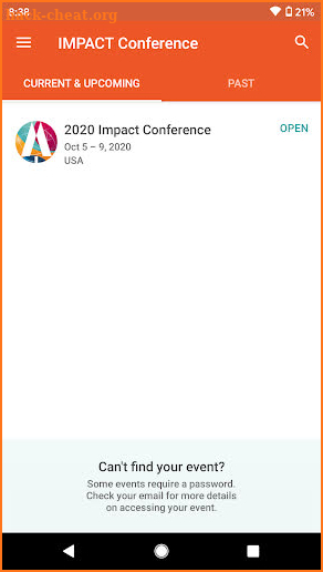 IMPACT Conference screenshot