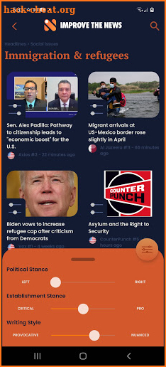 Improve the News screenshot