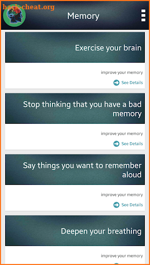 IMPROVE YOUR MEMORY PLUS screenshot