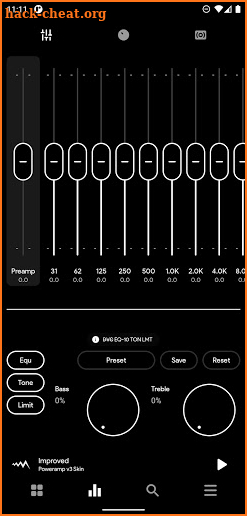 Improved - Poweramp v3 Skin screenshot