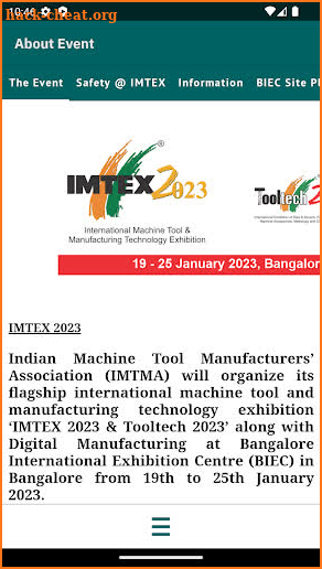 IMTEX 2023 screenshot