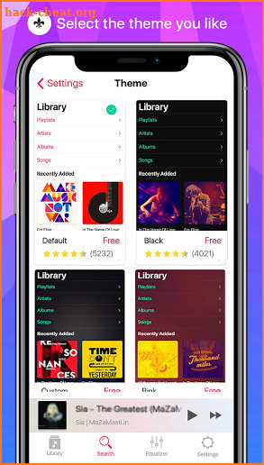 iMusic OS 12 - iPlayer (i.Phone X) screenshot