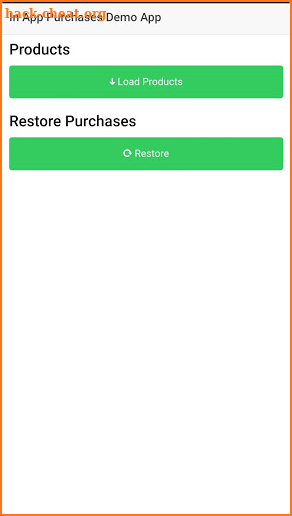 InApp Purchase Cordova App screenshot