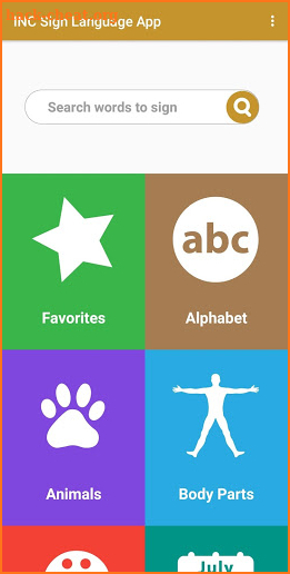 INC Sign Language App screenshot