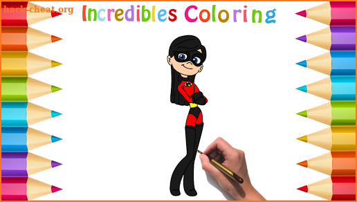 Incredibles 2 Coloring Book screenshot