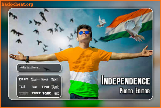 Independence Day Photo Editor - Indian Flag Face screenshot