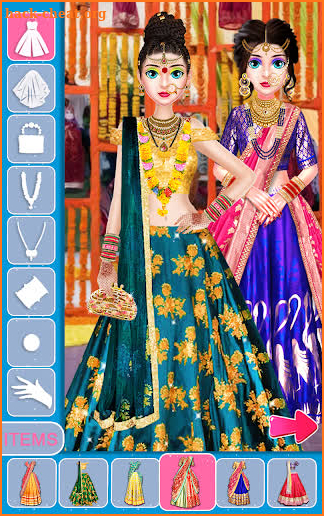 Indian Bride Stylist Dressup & Beauty Makeup Game screenshot