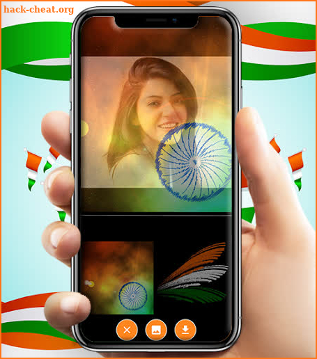 Indian Flag face photo editor  & 15th August DP screenshot