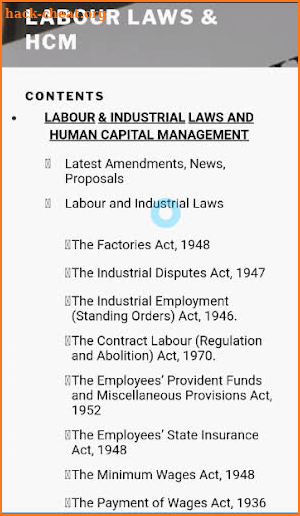 Indian Industrial and Labour Laws and HR Concepts. screenshot