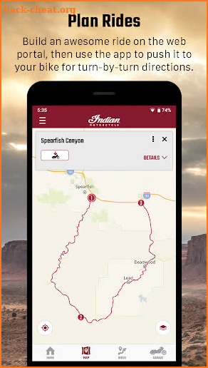 Indian Motorcycle Ride Command screenshot