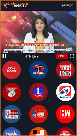 Indian TV Channels - tv9 live screenshot