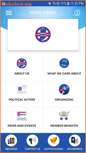 Indiana AFL-CIO screenshot