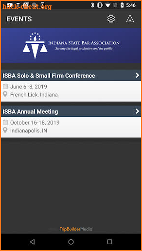 Indiana State Bar screenshot